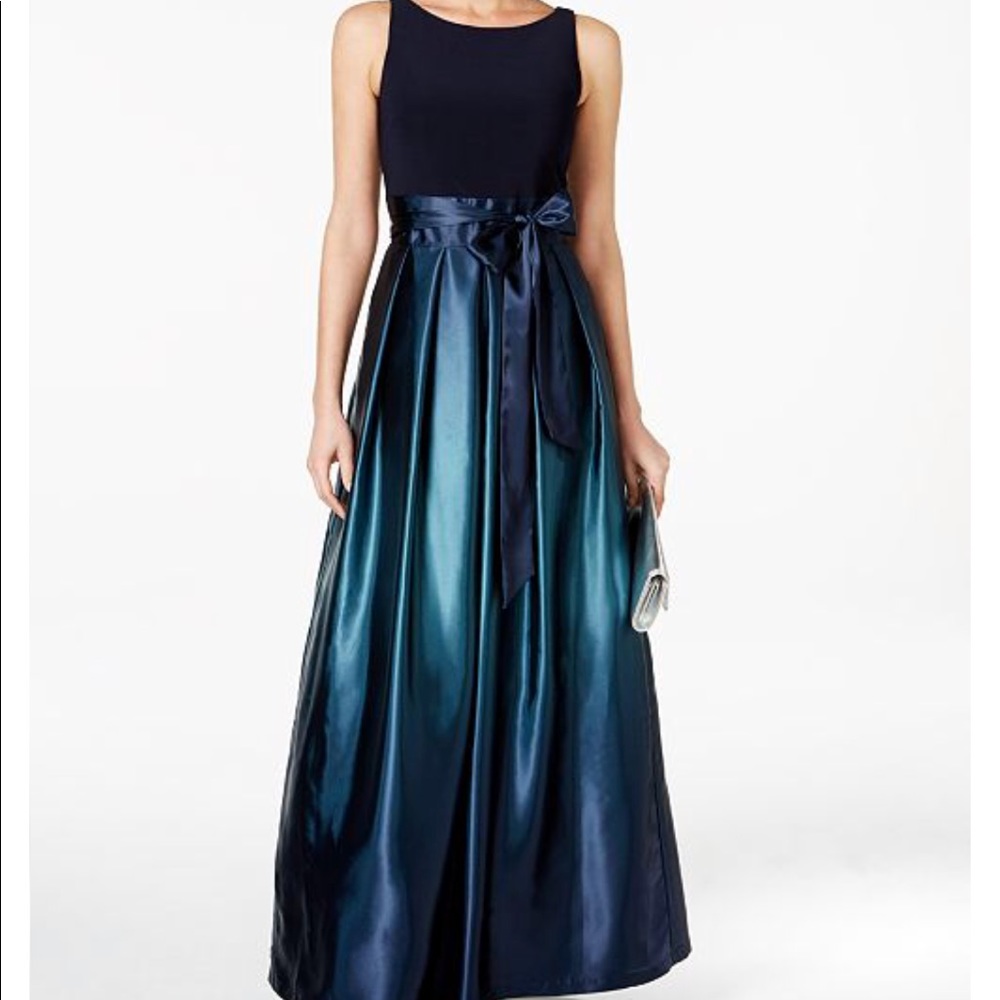 Gown Navy Teal dress size 18